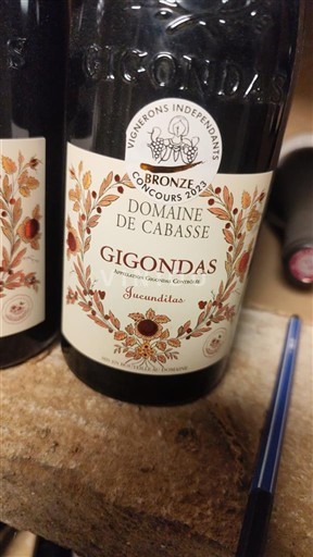 Thung lũng Rhône Gigondas Domaine Cabasse Jucunditas 2021