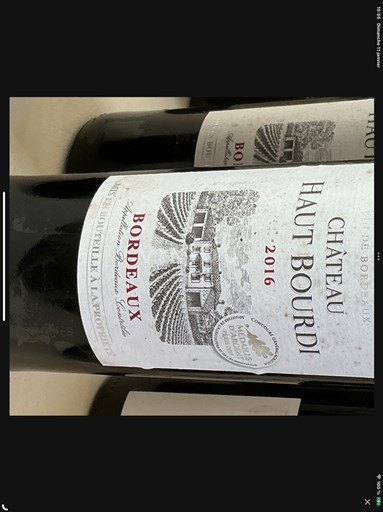 Bordeaux Château Haut Bourdi 2016