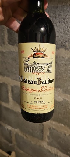 Bordeaux Montagne-saint-émilion Château Baudron 1979