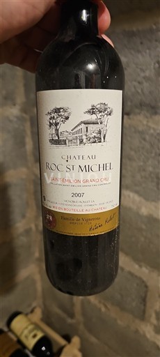 Bordeaux Saint-Émilion Grand Cru Grand Cru Château Roc St Michel 2007