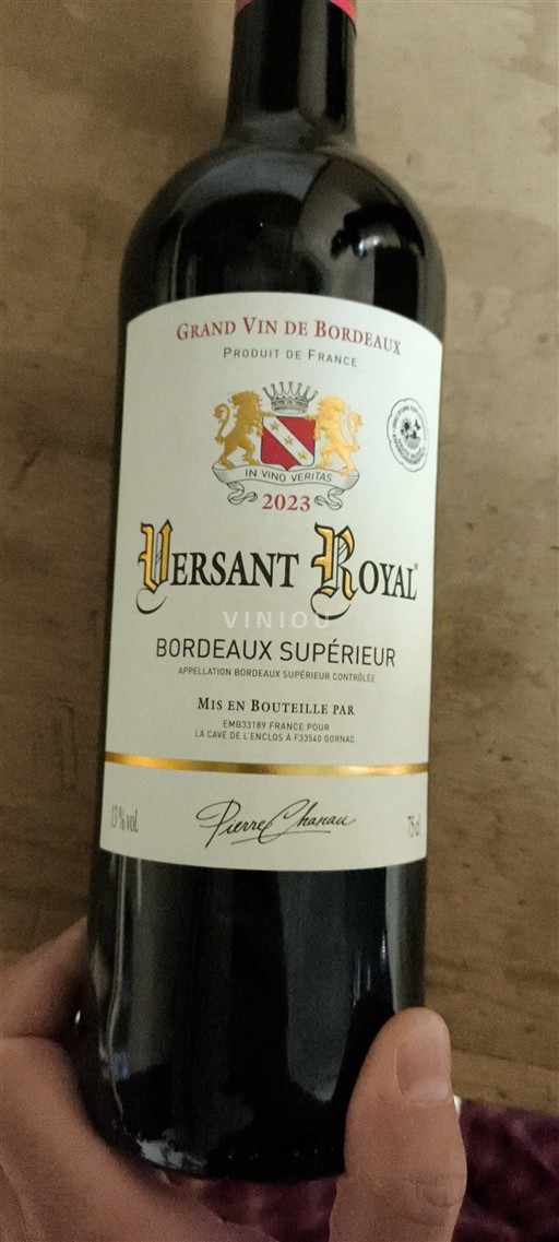 Bordeaux Bordeaux Supérieur Pierre Chanau Versant Royal 2023