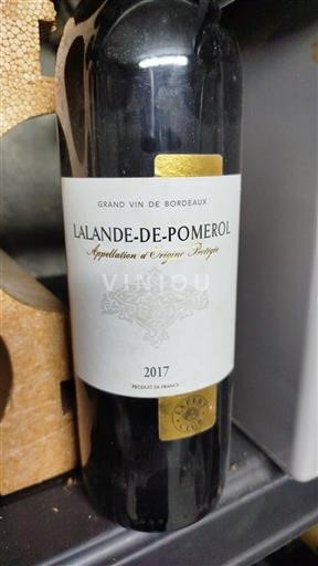 Bordeaux Lalande-de-pomerol Blanquefort 2017