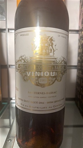Bordeaux Sauternes Château Coutet 1989