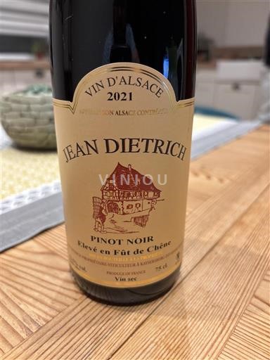 Alsácia Jean Dietrich Élevé en Fût de Chêne 2021