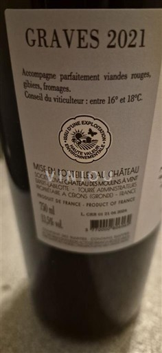 Bordeaux Graves Château S Moulins à Vent 2021