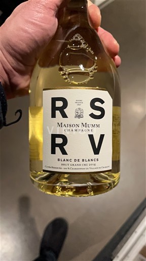 Champagne Sâm-panh Grand Cru Maison Mumm RSRV Blanc de Blancs 2016