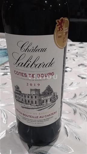 Bordeaux Côtes-de-bourg Château Lalibarde 2019