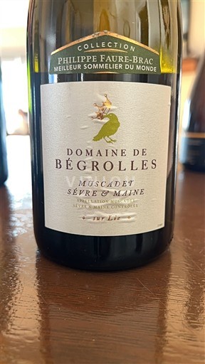 Valle della Loira Muscadet Sèvre et Maine Domaine BéGROLLES Sur Lie 2015
