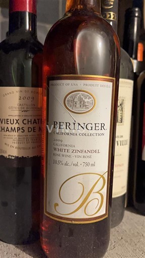 Vùng trồng nho được cấp phép California Không được chỉ định Beringer California Collection Không niên vụ