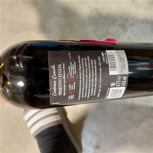 Apulië Primitivo di Puglia Cantine Crinella Niet-geïntegreerd