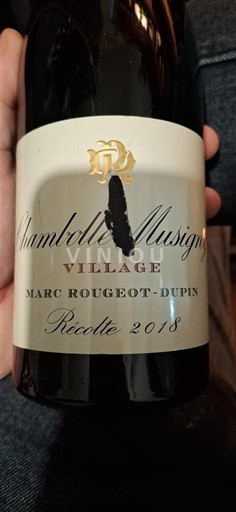 Bourgogne Chambolle-Musigny Marc Rougeot-Dupin Village 2018