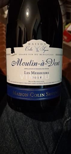 Beaujolais Moulin-à-vent Maison Colin Seguin Les Messeurs 2018