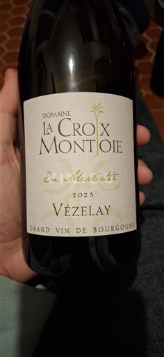 Burgundy Burgundy Vézelay Domaine La Croix Montjoie En Merlutte 2023