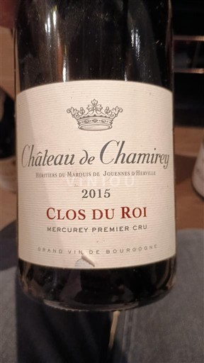Bourgogne Mercurey Premier Cru Château Chamirey Clos du Roi 2015