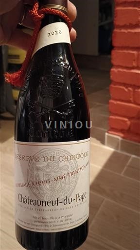 Valle del Rodano Châteauneuf-du-Pape Réserve du Capitaine Hommage à Louis-Aimé Trintignant 2020