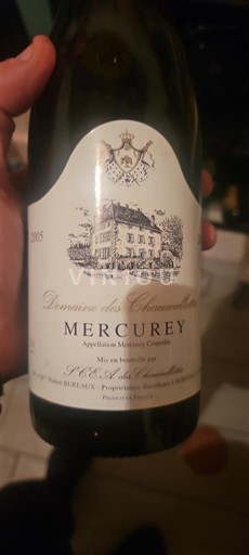 Bourgogne Mercurey Domaine S Chenevières 2015