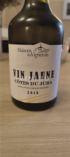 Jura Côtes-du-jura Maison du Vigneron Vin Jaune 2018