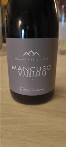 Aragona Cariñena Familia Navascués Mancuso Garnacha 2021