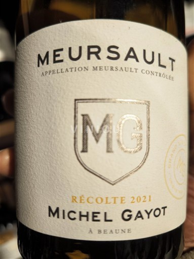 Bourgogne Meursault Michel Gayot 2021