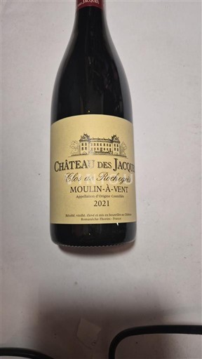 Beaujolais Moulin-à-vent Château S Jacques Clos de Rochegrès 2021