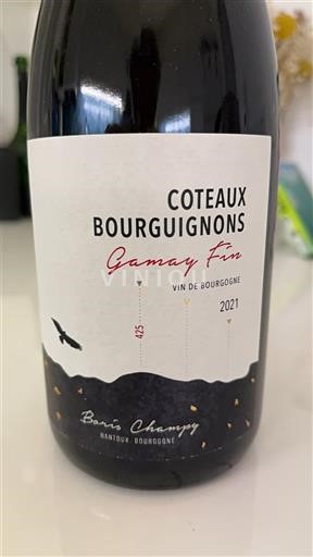 Bourgogne Coteaux bourguignons Boris Champy Gamay Fin 2021