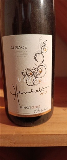 Alsace Pinot xám Château Humbrecht 1619 Origine 2019