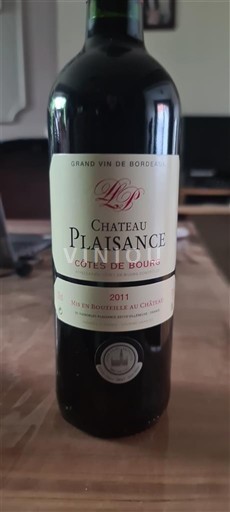 Bordeaux Côtes-de-bourg Château Plaisance 2011