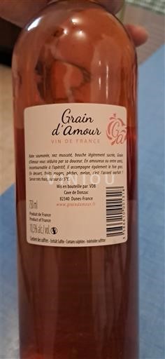 Sudoeste No especificado Cave de Donzac Grain d'Amour Sin añada