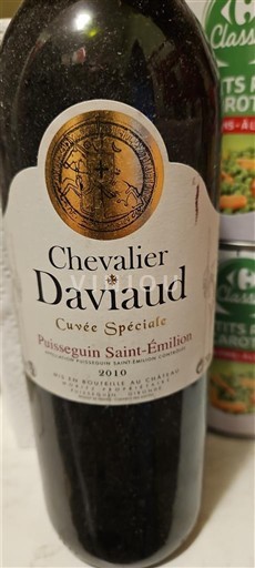 Bordeaux Puisseguin-saint-émilion Chevalier Daviaud Spéciale 2010
