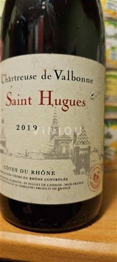 Rhône Valley Côtes-du-Rhône Chartreuse de Valbonne Saint Hugues 2019