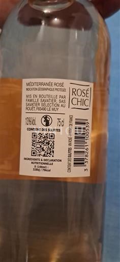 Provence, hạ lưu Rhône, Corse Địa Trung Hải Famille Salvatier Rosé Chic Không niên vụ