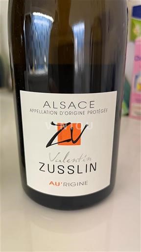 Alsácia Valentin Zusslin AU'RIGINE 2016