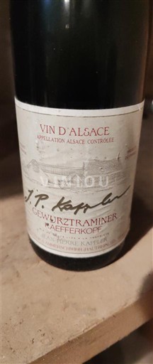Alsácia Grand Cru J.P. Kaeffer Kaefferkopf 1996