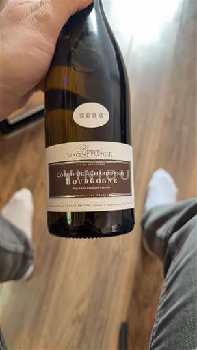 Bourgogne Bourgogne Côte d'Or Vincent Prunier Côte d'Or - Chardonnay 2022