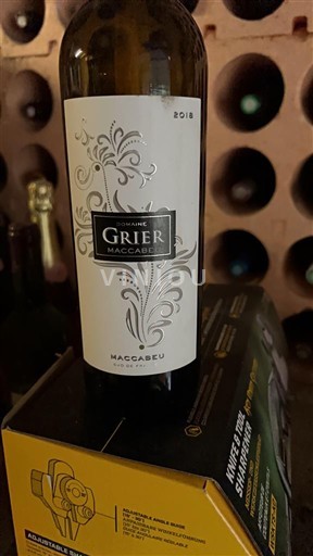 Languedoc in Roussillon Katalonske obale Domaine Grier Maccabeu 2018