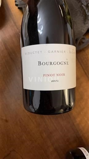 Bourgogne Bloucet Garnier Bichot Pinot Noir 2022