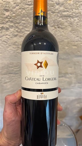 Langvedok Cabardès Château Lorgeril Terroir d'Altitude 2018