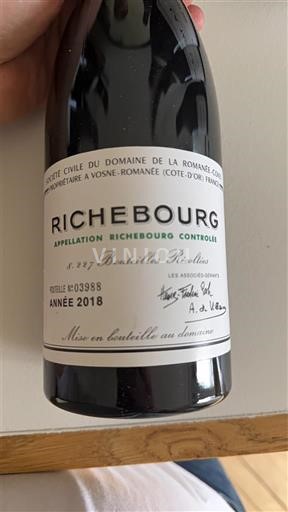 Bourgogne Richebourg Grand Cru Domaine La Romanée-Conti 2018