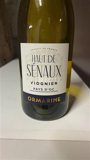 Languedoc-Roussillon Pays d'Oc Ormarine Haut de Sénaux Viognier 2024