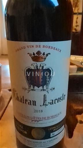 Bordeaux Côtes-de-Bordeaux Château Lacoste 2018