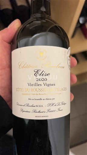 Roussillon Côtes du Roussillon Villages Château Rombeau Elise 2020