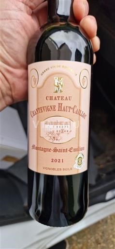 Bordo Montanja Sen Emilion Château Chantevigne Haut-Caillou 2021