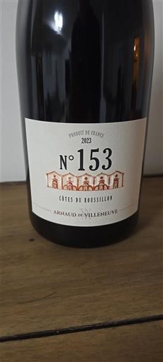 Roussillon Côtes du Roussillon Arnaud de Villeneuve N°153 2023