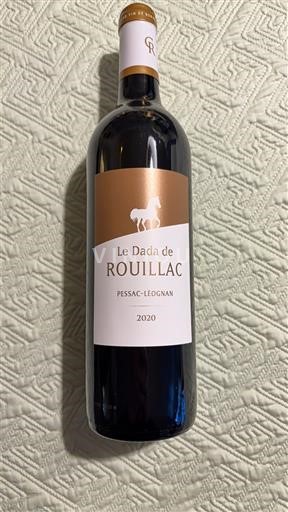 Bordéus Pessac-Léognan Domaine Rouillac Le Dada de Rouillac 2020