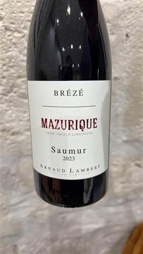 Valle della Loira Saumur Arnaud Lambert Mazurique Brézé 2023
