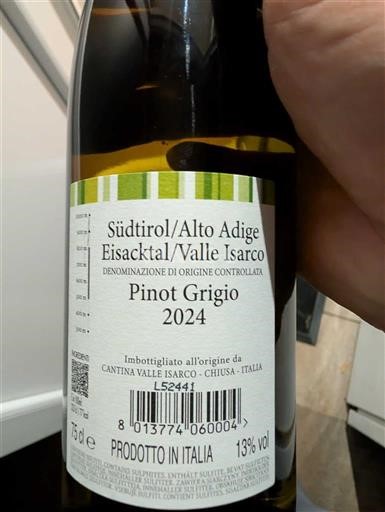 Trentin-Haut-Adige Alto Adige Valle Isarco Cantina Valle Isarco 2024