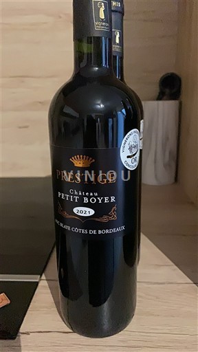 Bordeaux Blaye-côtes-de-bordeaux Château Petit Boyer Prestige 2021