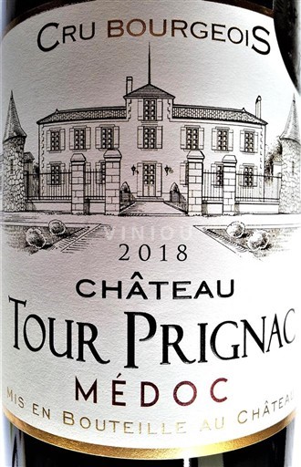 Bordeaux Médoc Château Tour Prignac Cru Bourgeois 2018
