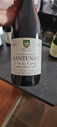 Bourgogne Santenay François d’Allaines Tête de 2023