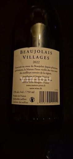 Beaujolais Beaujolais Villages Maison Piron 2022